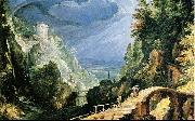 Paul Bril Mountain landscape oil painting